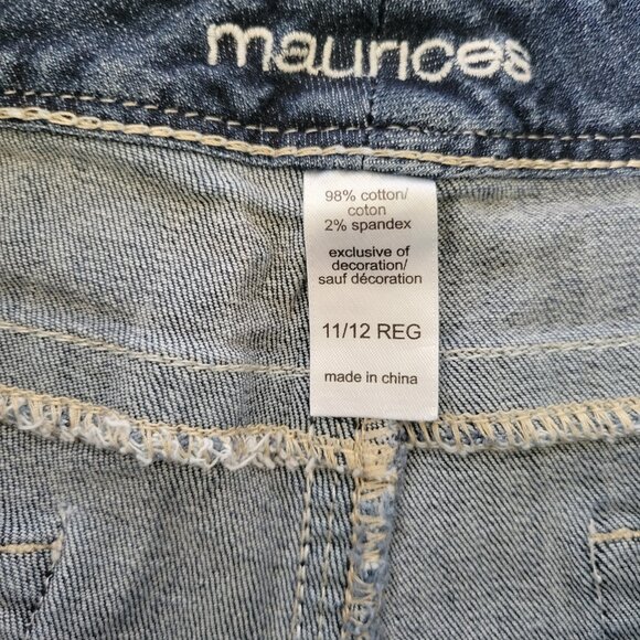 NWOT Maurices Women’s Jeans, Size 11/12, Curvy Fit, Denim, Cute Back Pocket, - Picture 4 of 8